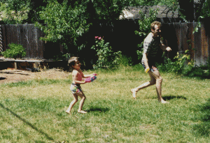 During a visit to California during the summer of 1993, we had a squirt gun battle in Palo Alto at his grandfather's house.