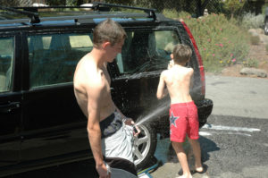 Car wash! Didn't happen every week, or even every month, but it was a very fun project!