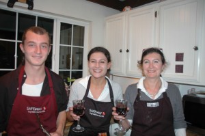 Our happy cooks for Thanksgiving, in the kitchen at B40.