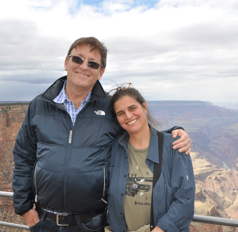 Suzanne and I visited the Grand Canyon in the fall with Oded and Daphna, Israeli friends. This was taken on the edge of the canyon.